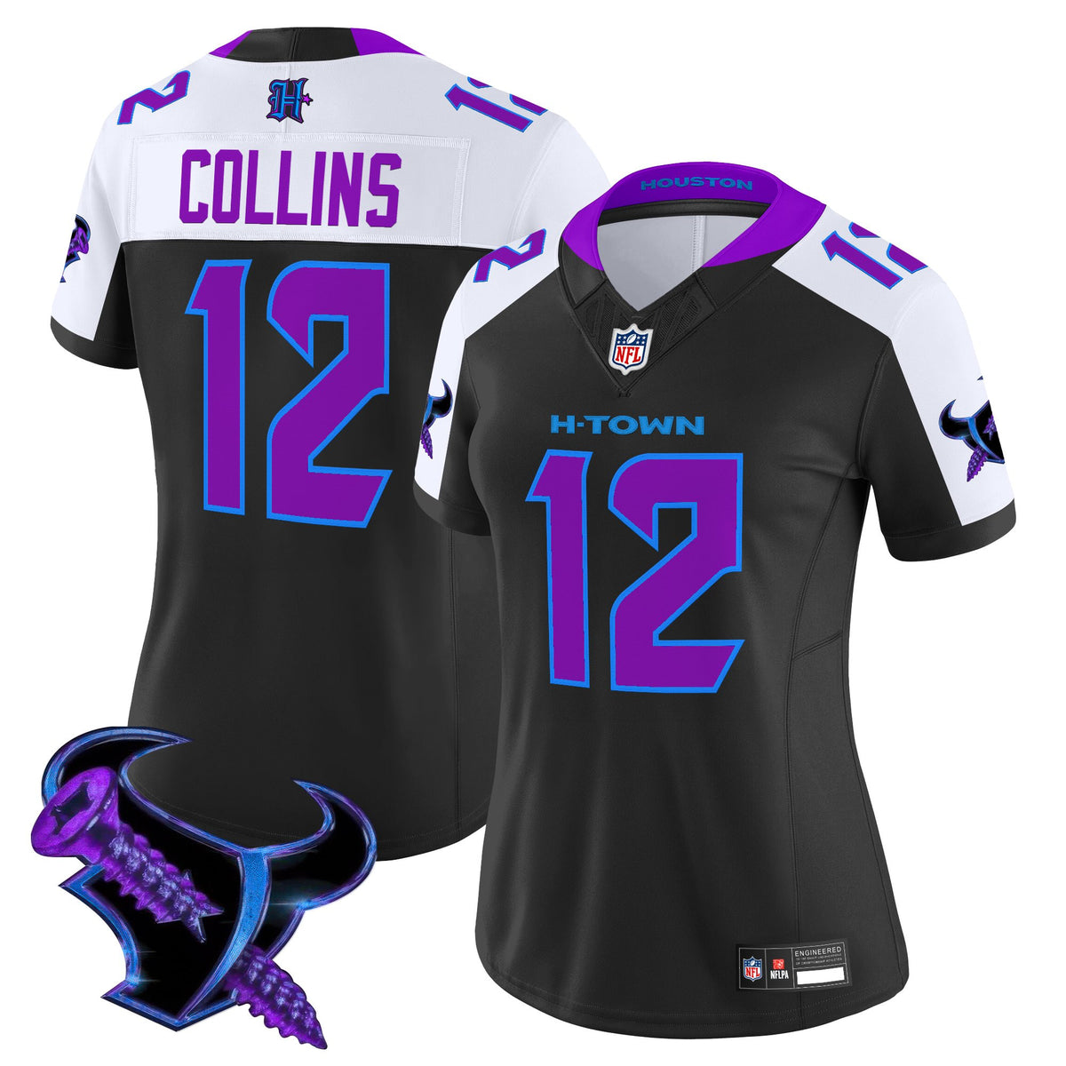 Women's Houston Texans 2025 DJ Screw Vapor Limited Jersey - All Stitched