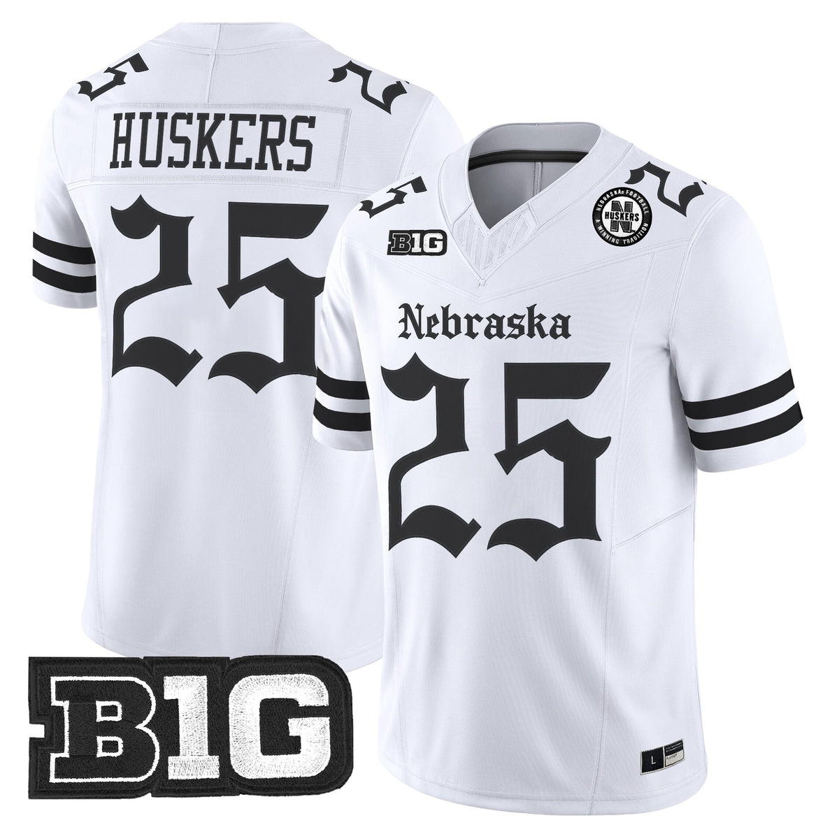 Men's Nebraska Cornhuskers 'Gothic Edition' Vapor Limited Jersey - All Stitched