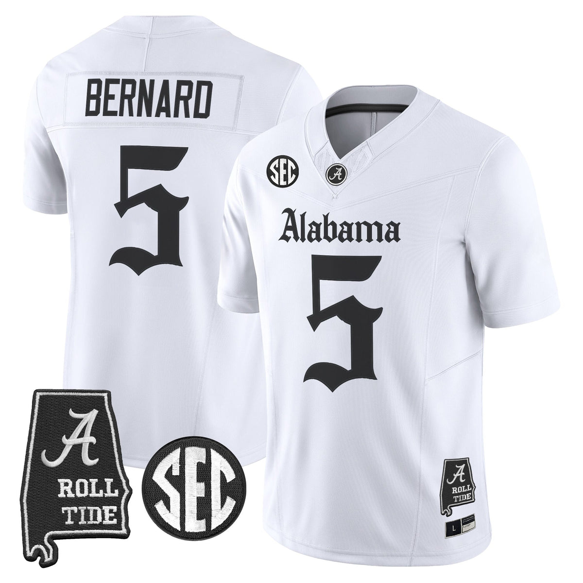 Men's Alabama Crimson Tide 'Gothic Edition' Vapor Limited Jersey - Alabama Map - All Stitched