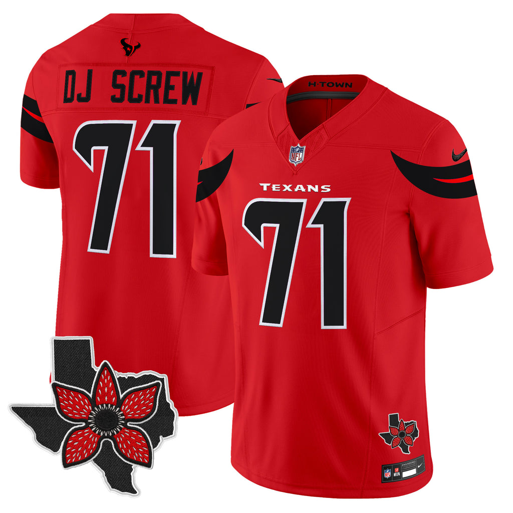Men's Houston Texans 'Stranger Things Edition' Vapor Limited Jersey - All Stitched