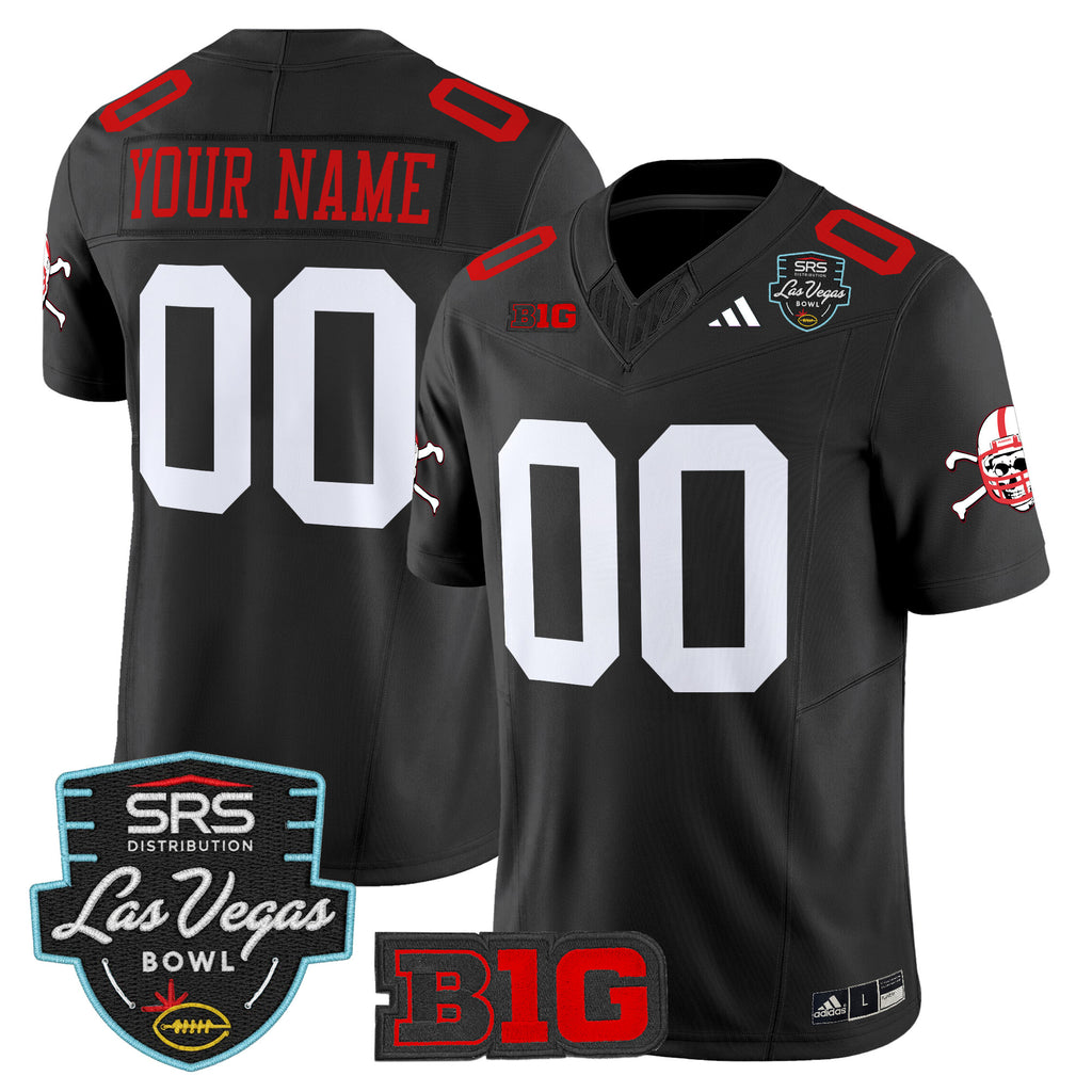 Nebraska Cornhuskers 2025 Las Vegas Bowl Vapor Limited Custom Jersey - All Stitched