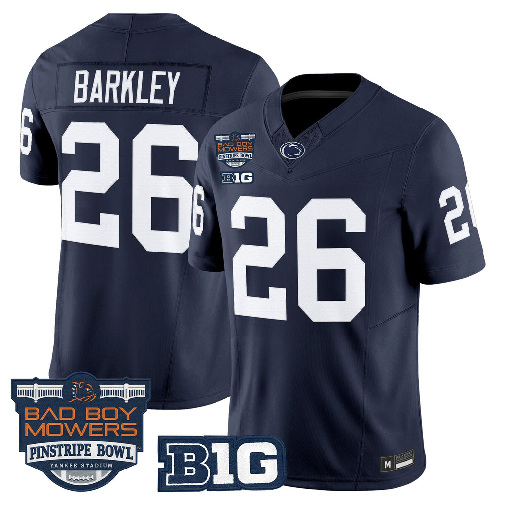 Men's Penn State Nittany Lions 2025 Pinstripe Bowl Vapor Limited Jersey V2 - All Stitched