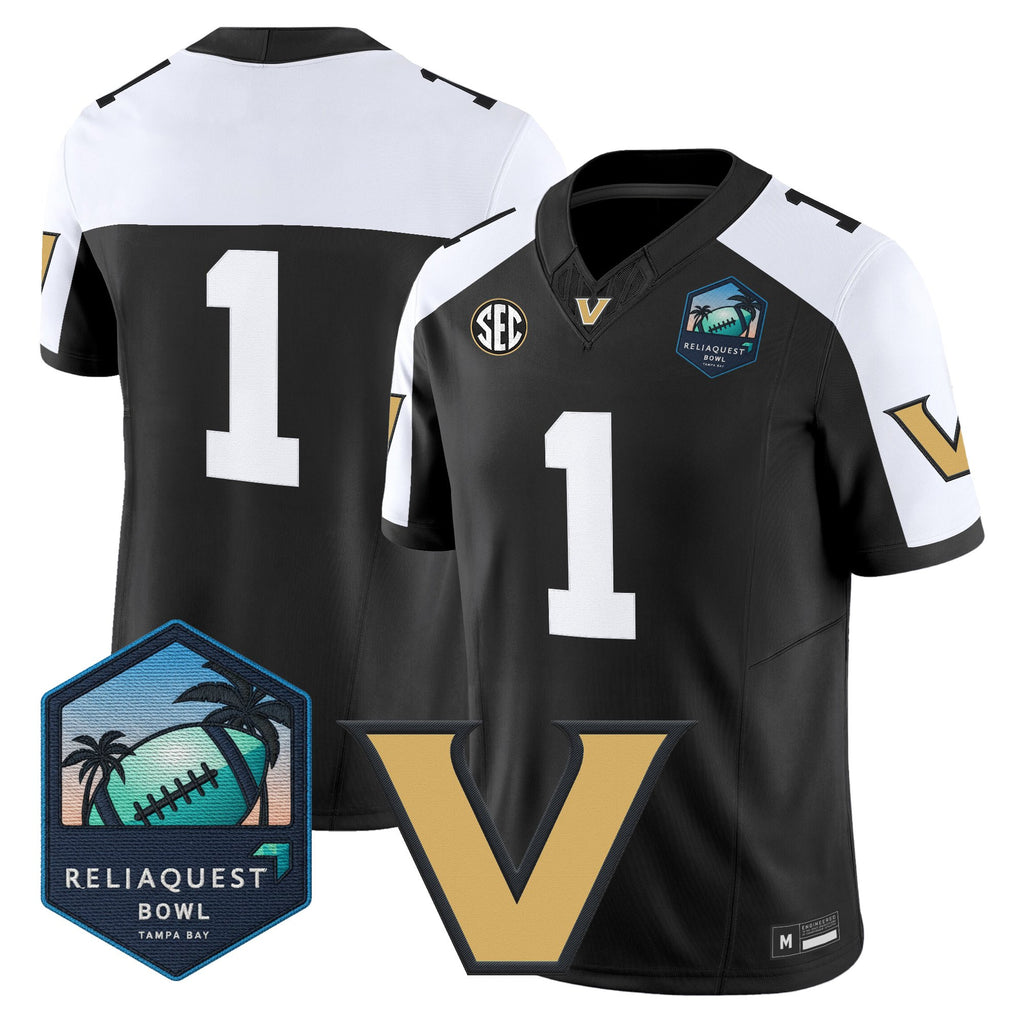 Men's Vanderbilt Commodores 2025 ReliaQuest Bowl Vapor Limited Jersey - All Stitched