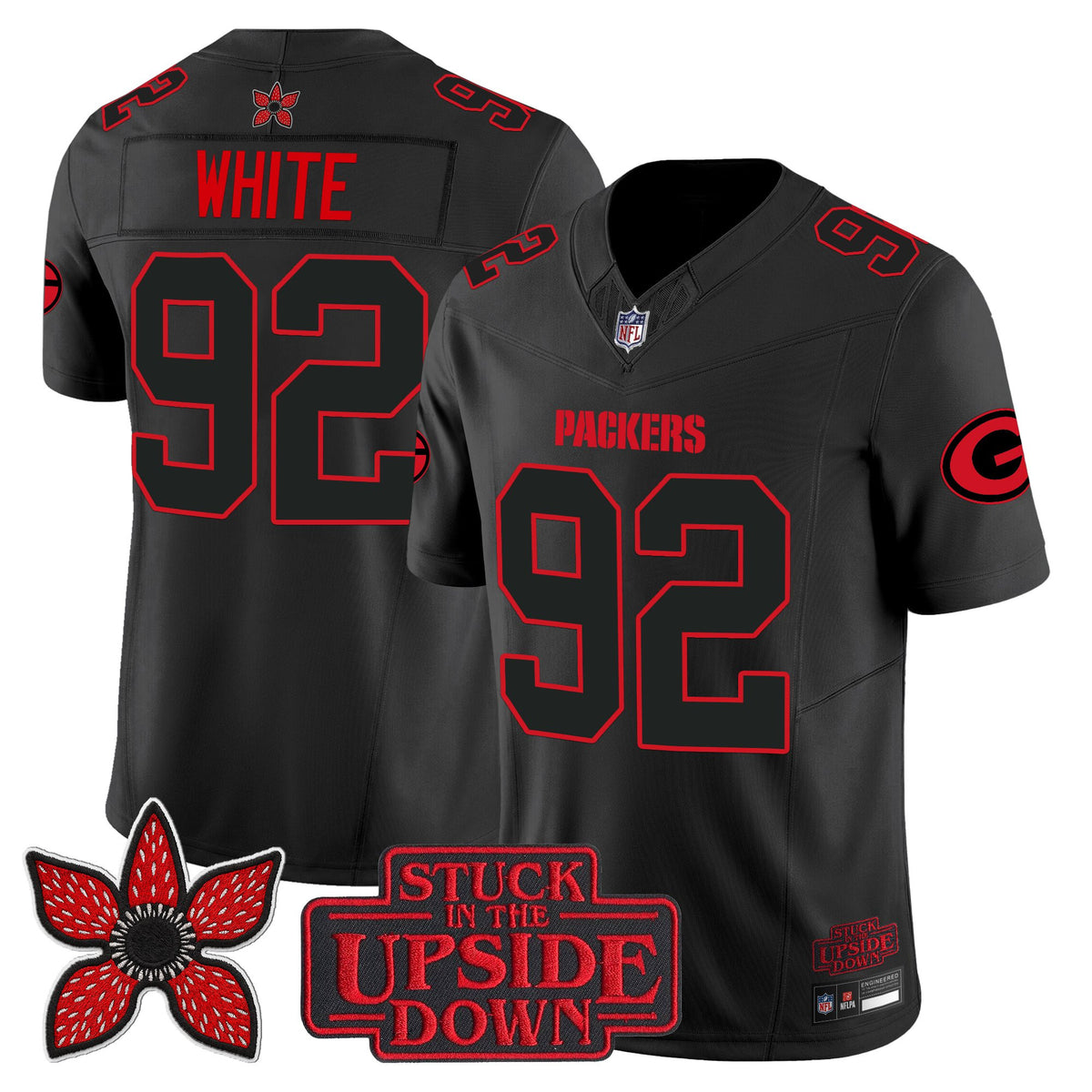 Green Bay Packers 'Stranger Things Edition' Vapor Limited Jersey - All Stitched