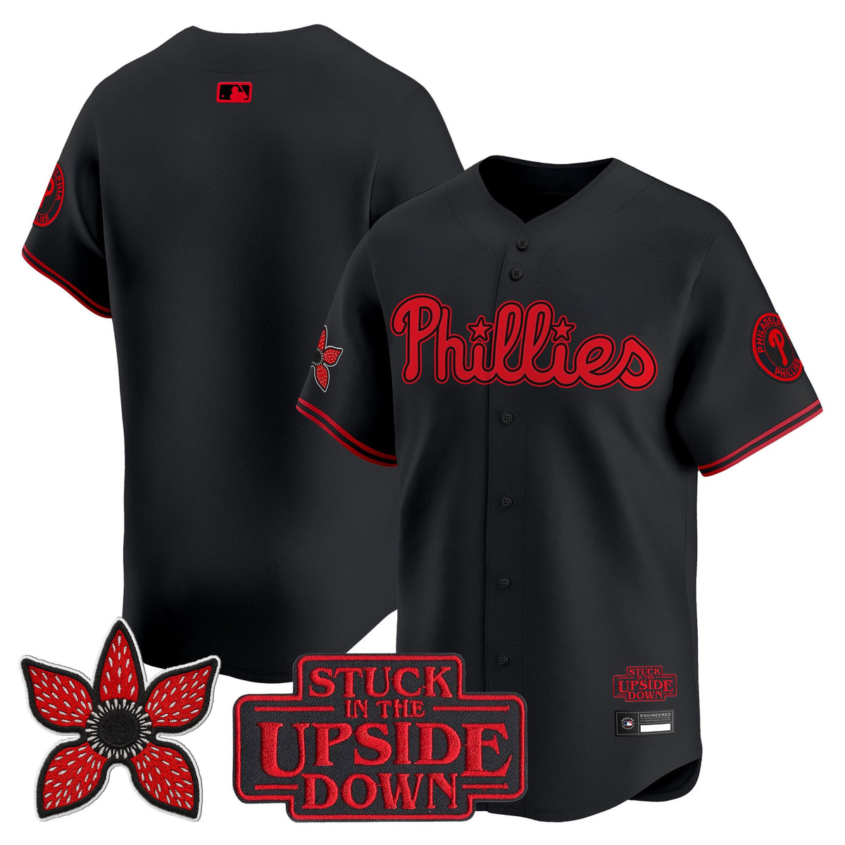 Philadelphia Phillies 'Stranger Things Edition' Vapor Premier Limited Jersey - All Stitched