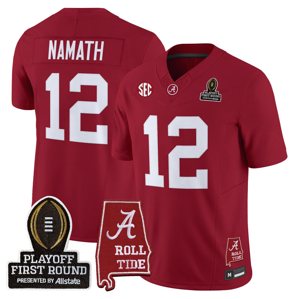 Men's Alabama Crimson Tide 2025 Playoff First Round Vapor Limited Jersey - All Stitched