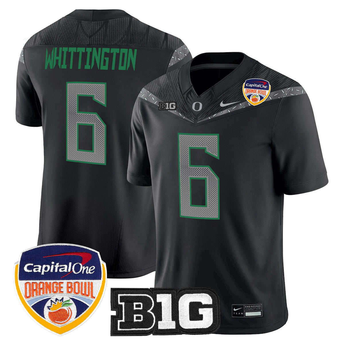Men's Oregon Ducks 2026 Orange Bowl Vapor Limited Jersey - All Stitched