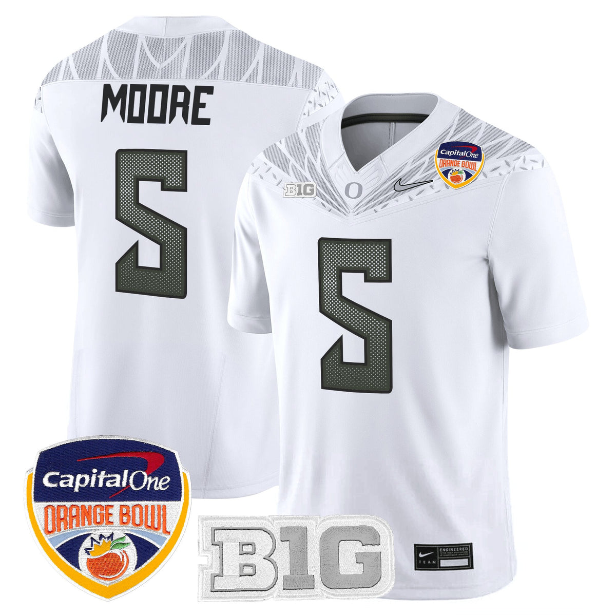 Men's Oregon Ducks 2026 Orange Bowl Vapor Limited Jersey - All Stitched