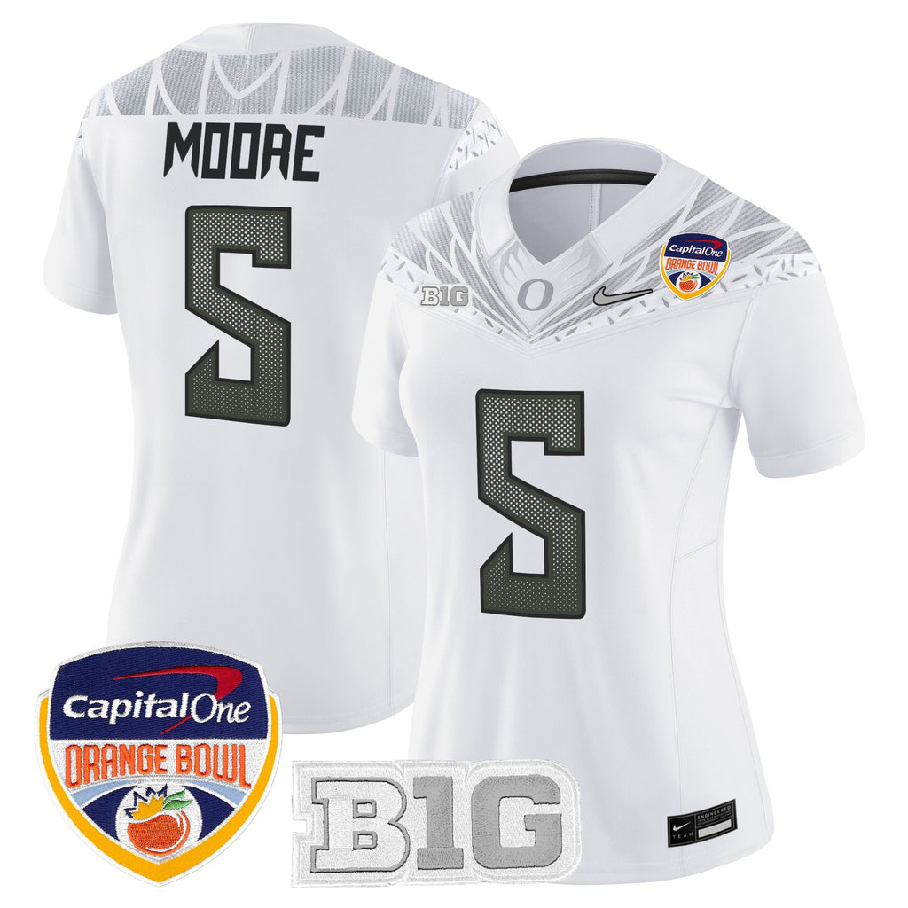 Women's Oregon Ducks 2026 Orange Bowl Vapor Limited Jersey - All Stitched