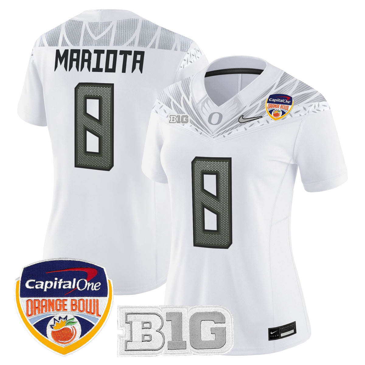 Women's Oregon Ducks 2026 Orange Bowl Vapor Limited Jersey - All Stitched