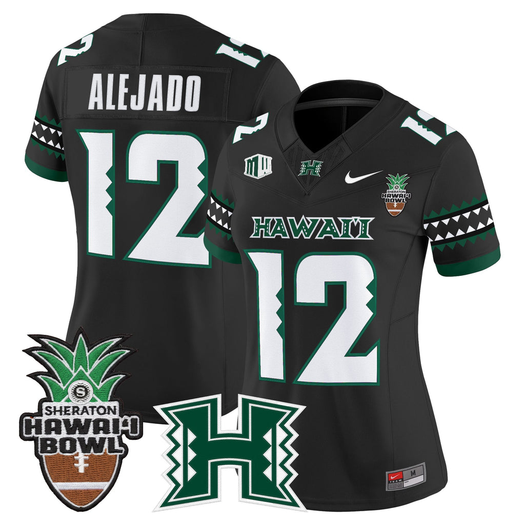 Women's Hawai'i Rainbow Warriors 2025 Hawai'i Bowl Vapor Limited Jersey - All Stitched