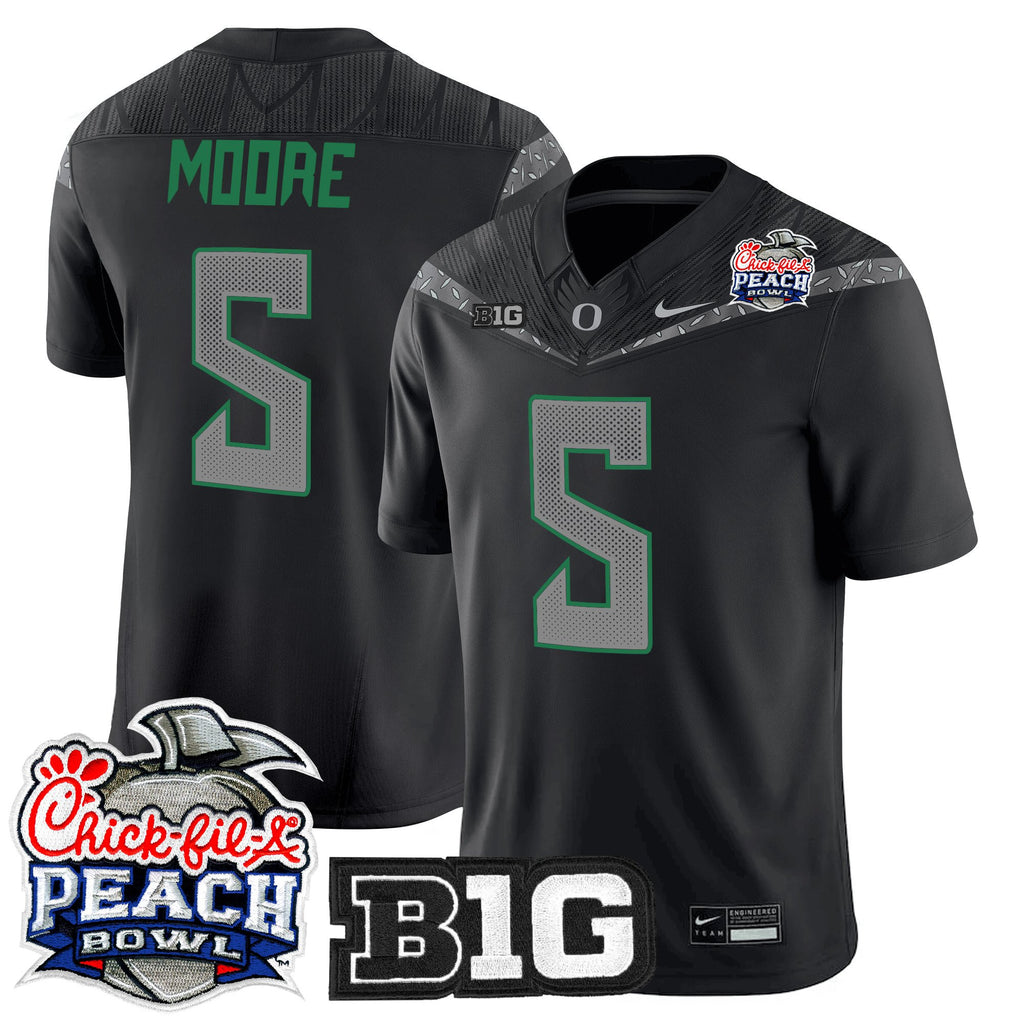 Men's Oregon Ducks 2026 Peach Bowl Vapor Limited Jersey - All Stitched