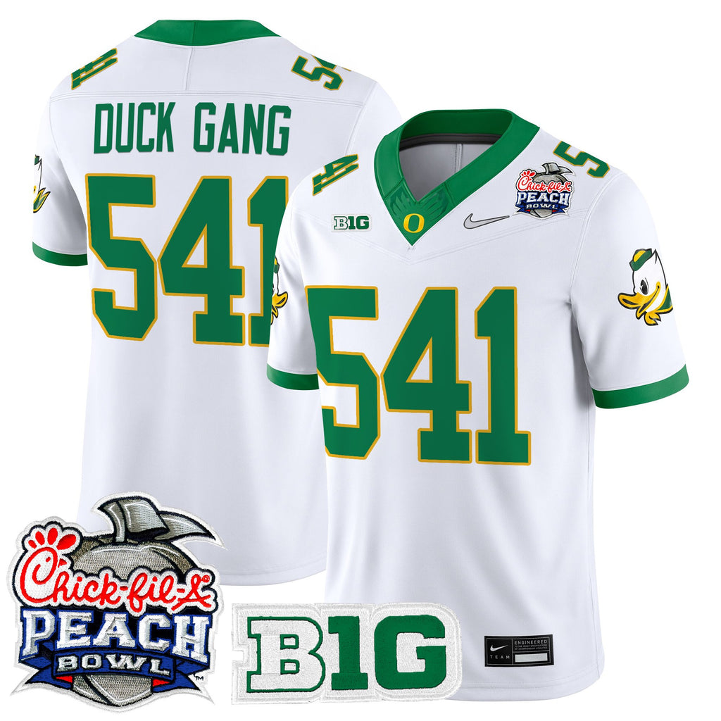 Men's Oregon Ducks 2026 Peach Bowl Vapor Limited Jersey - All Stitched