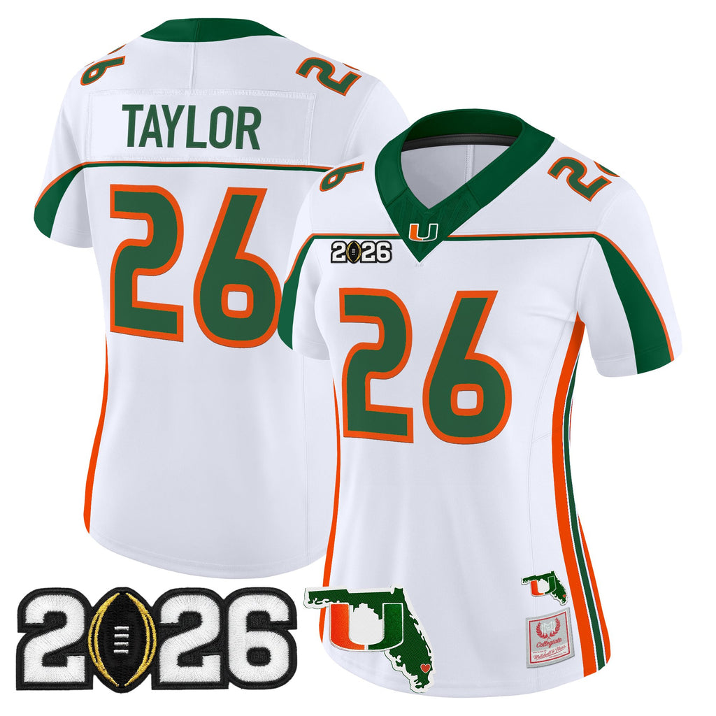 Miami Hurricanes Throwback Vapor Limited Jersey - 2026 CFP Final & Florida Patch - All Stitched