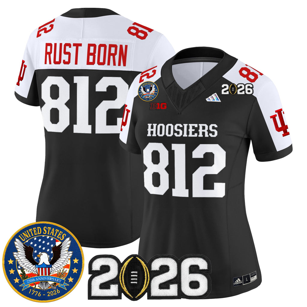 Women's Indiana Hoosiers "United States 250th Anniversary Patch" Vapor Limited Jersey - All Stitched