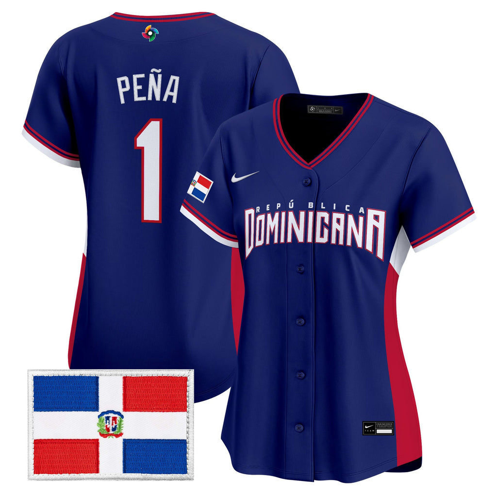 Women's Team Dominican Republic World Baseball Classic Vapor Premier Jersey - All Stitched