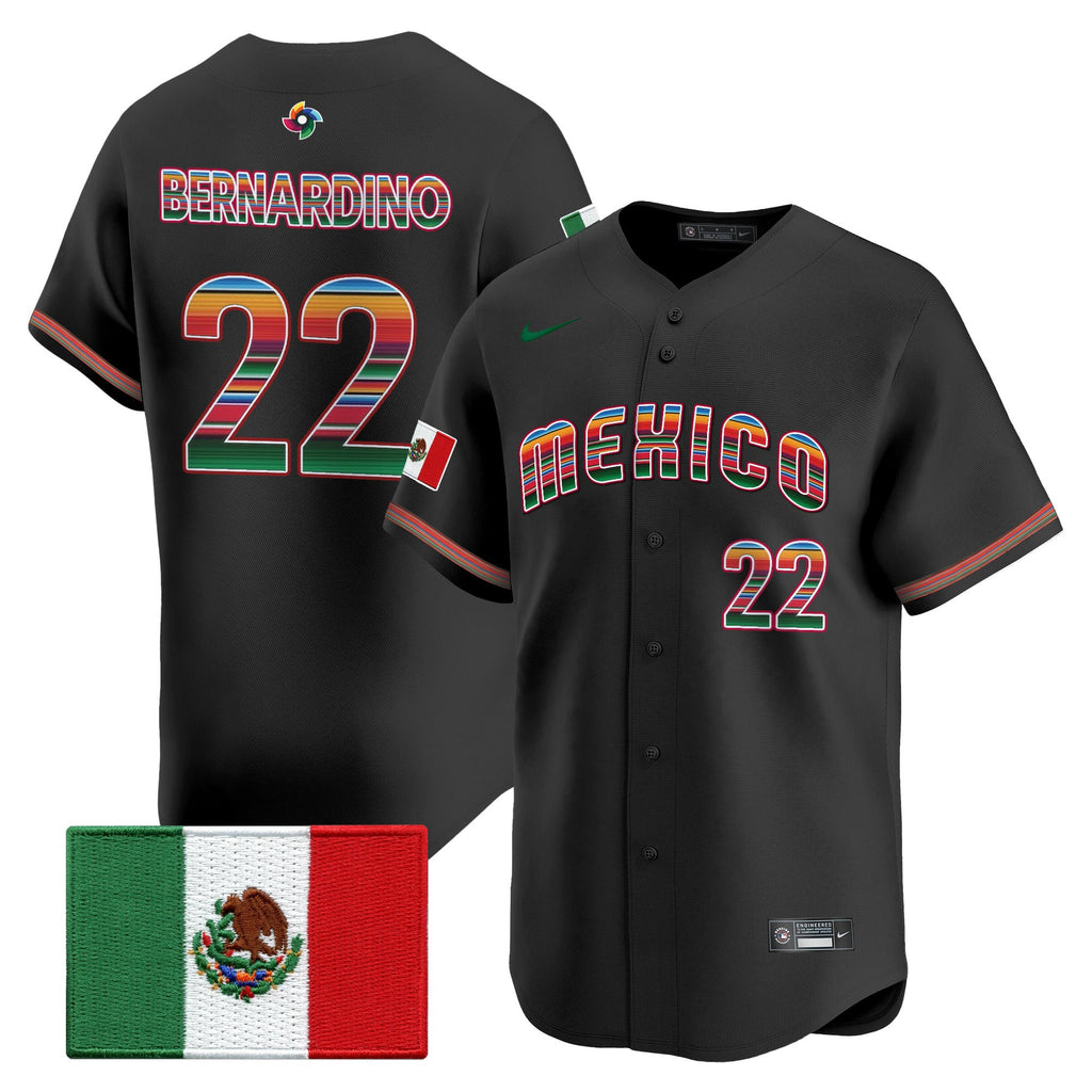 Men's Team Mexico World Baseball Classic "Serape Edition" Vapor Premier Jersey - 2026 Roster - All Stitched