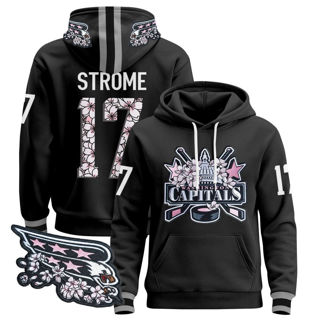 Washington Capitals 2026 Cherry Blossom Pullover Hoodie - All Stitched