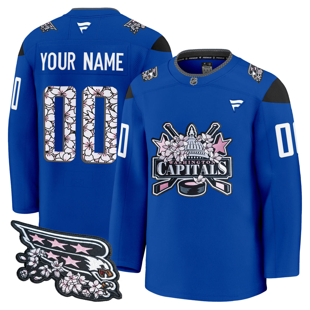 Washington Capitals 2026 Cherry Blossom Premium Custom Jersey - All Stitched