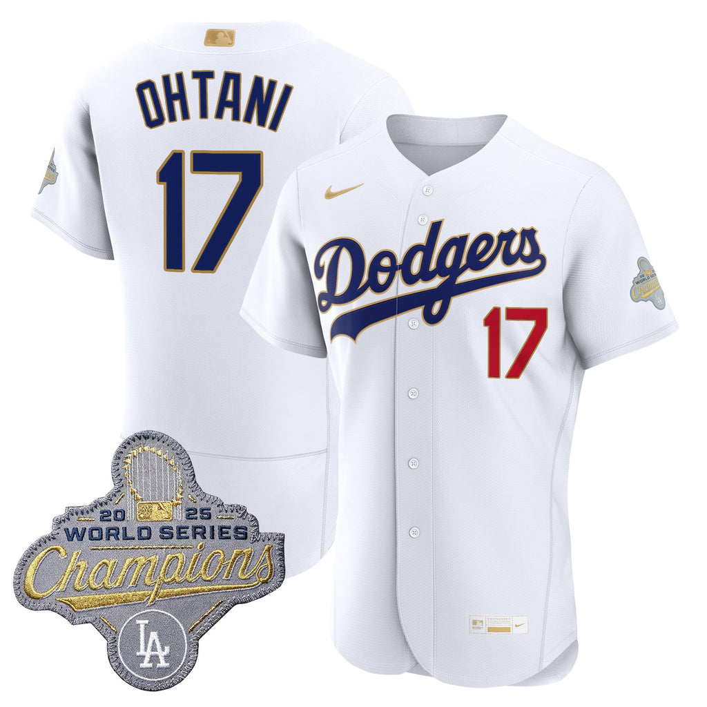 Men's Los Angeles Dodgers "Gold Collection" Premier Elite Jersey - All Stitched