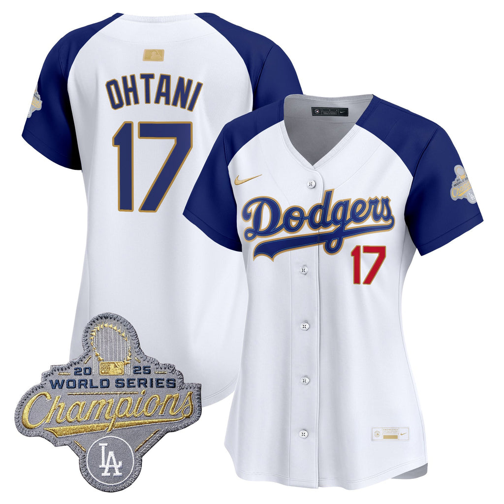 Women's Los Angeles Dodgers "Gold Collection" Premier Limited Jersey - All Stitched