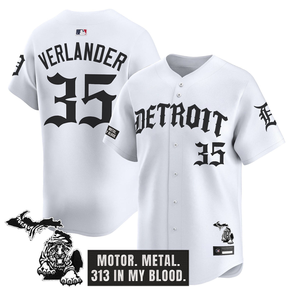 Men's Detroit Tigers 'Old English Edition' Vapor Premier Limited Jersey - All Stitched