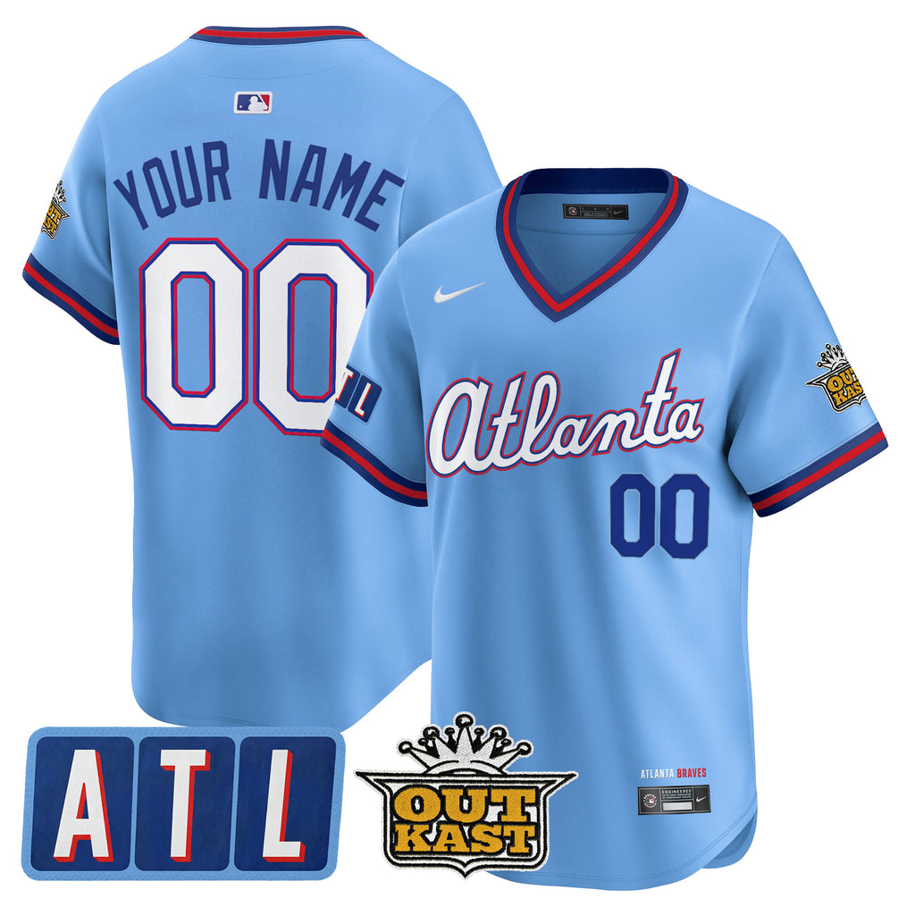 Atlanta Braves 2026 City Connect x Outkast Vapor Premier Limited Custom Jersey - All Stitched