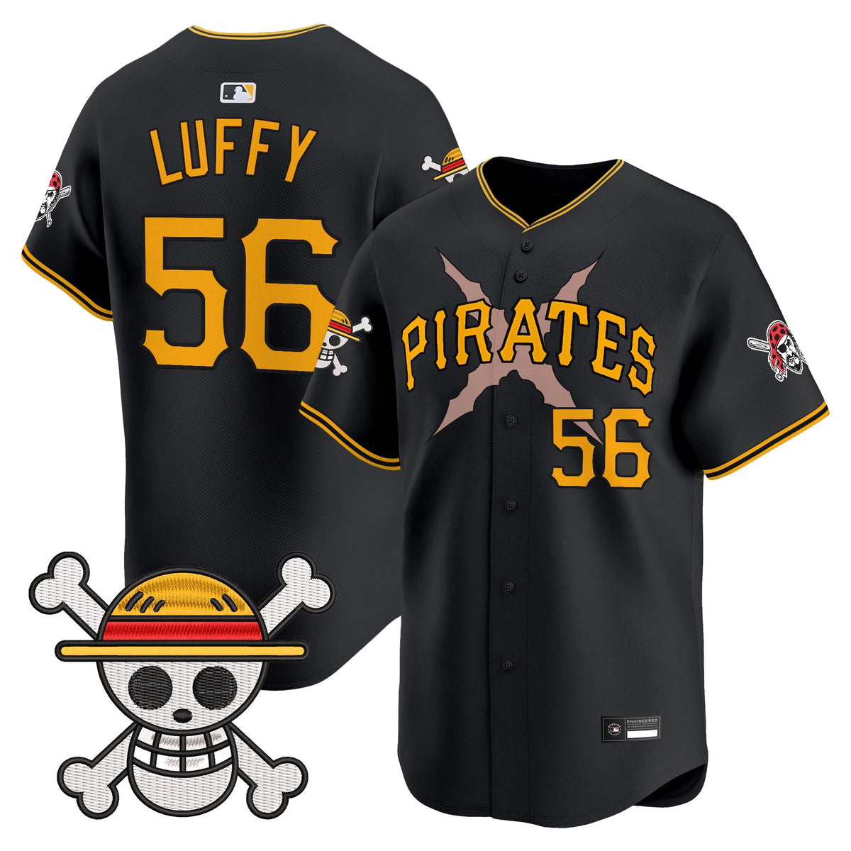 Men's Pittsburgh Pirates x One Piece Vapor Premier Limited Jersey - Stitched