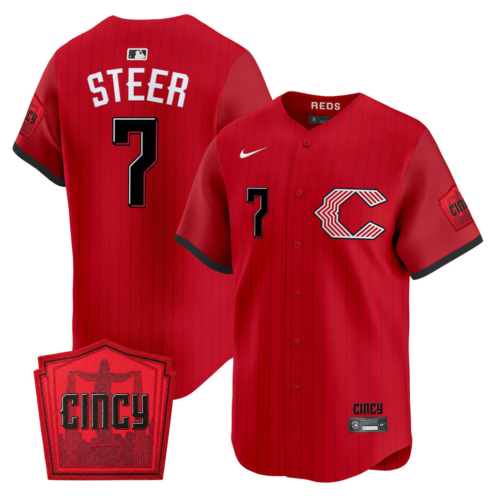 Cincinnati Reds 2026 City Connect Vapor Premier Limited Jersey - All Stitched