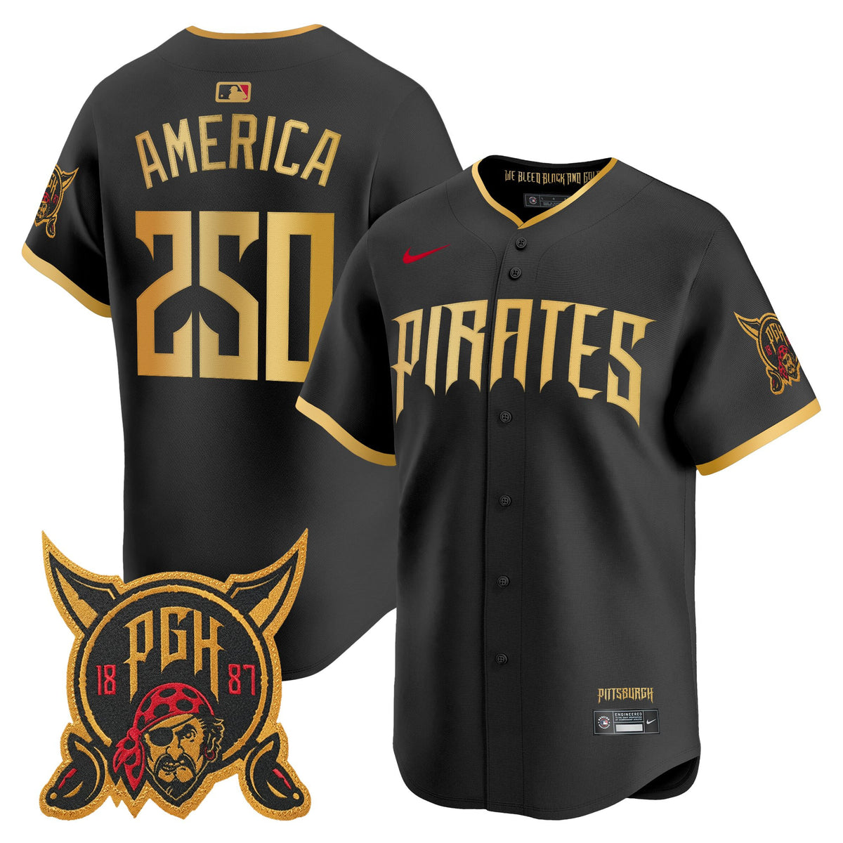 Men's Pittsburgh Pirates 2026 City Connect Vapor Premier Limited Jersey - All Stitched