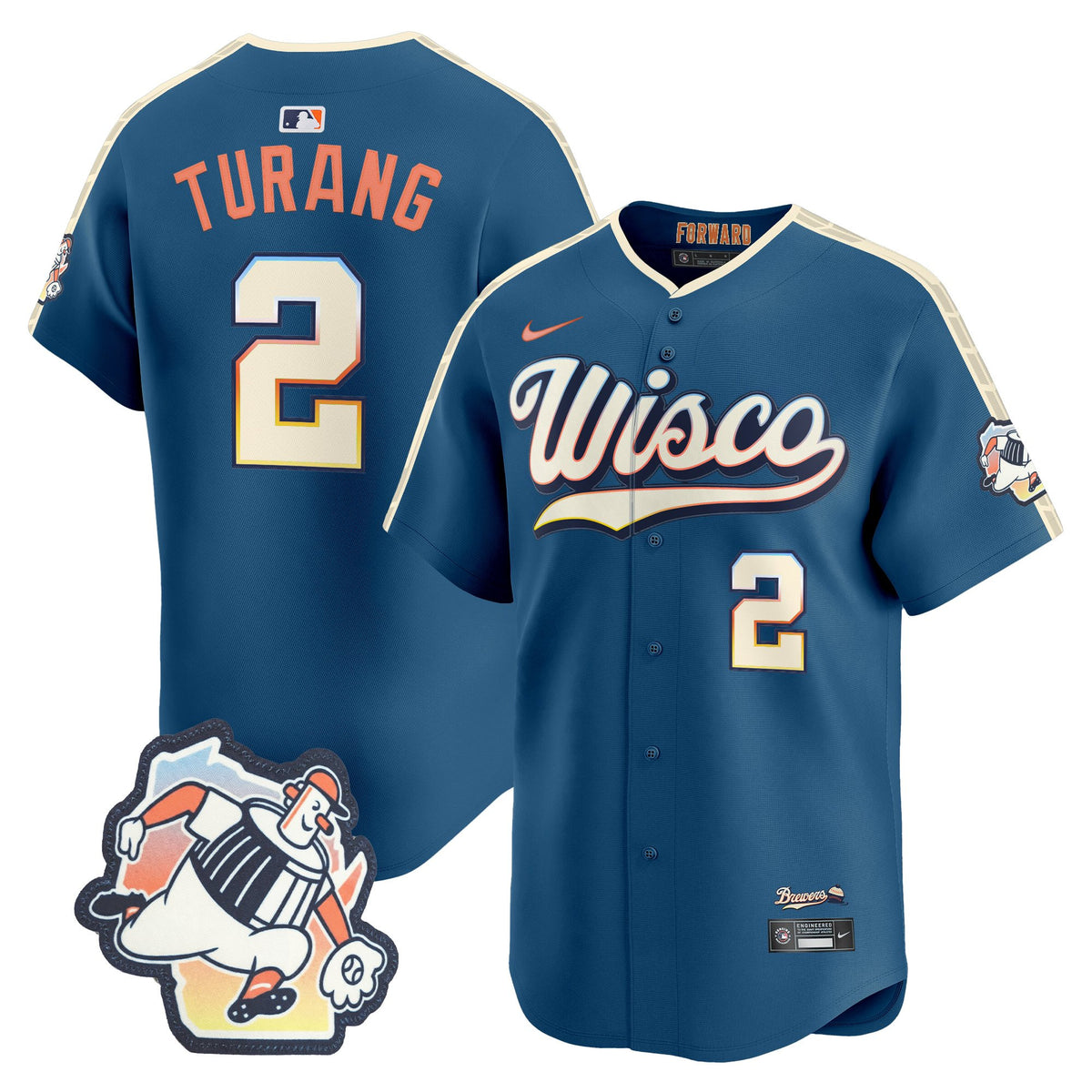 Milwaukee Brewers 2026 City Connect Vapor Premier Limited Jersey - All Stitched