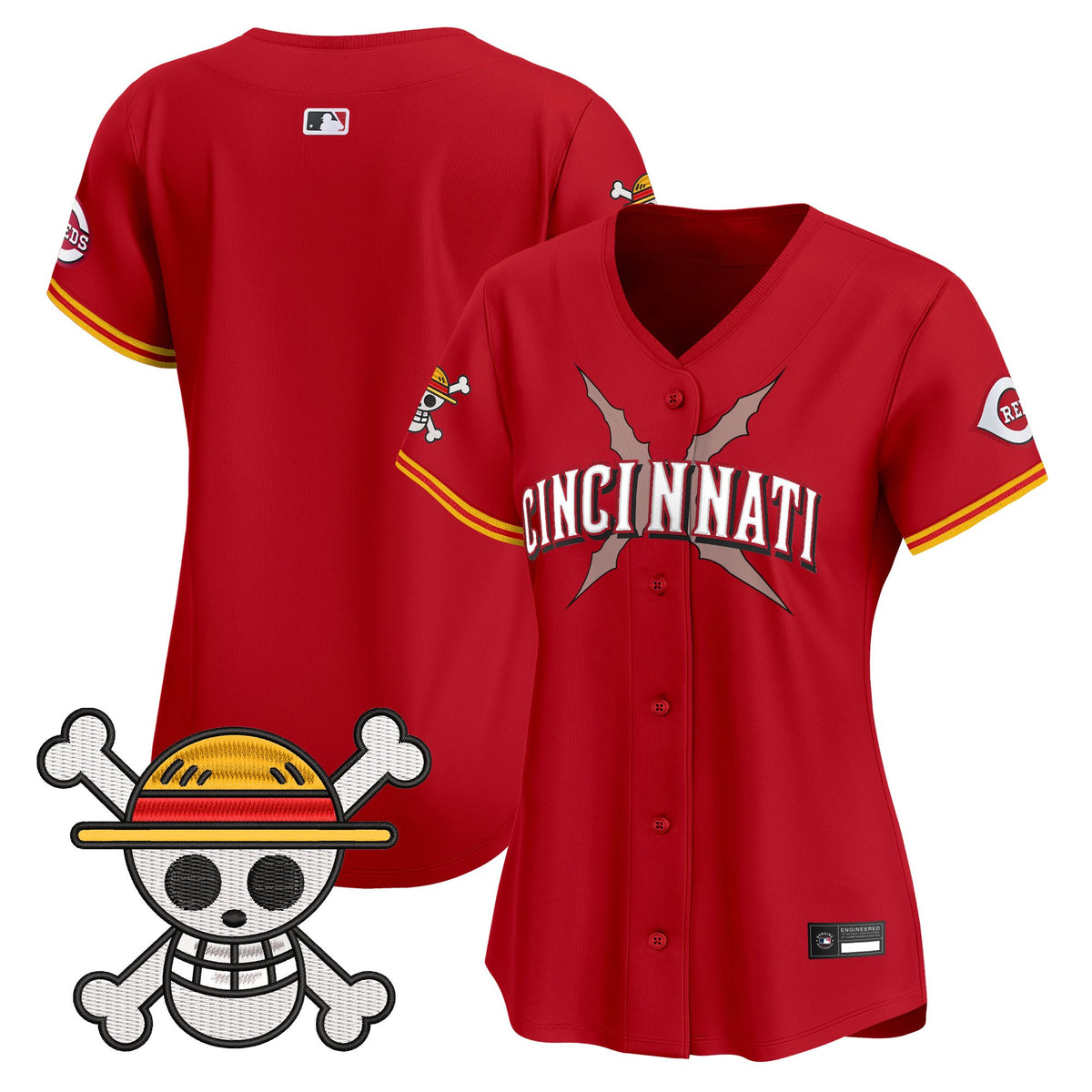 Women's Cincinnati Reds x One Piece Vapor Premier Limited Jersey - Stitched