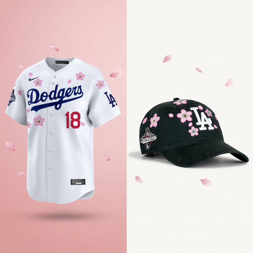 Men's Dodgers 2025 Champions Tokyo Series Bundle – Jersey & Strapback Hat - Stitched