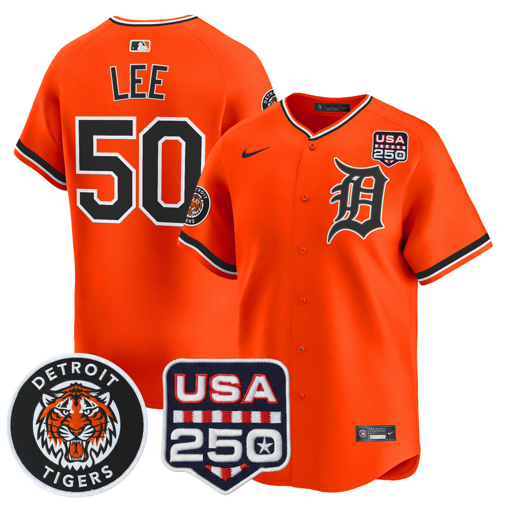 Men's Detroit Tigers 2026 Alternate Vapor Premier Limited Jersey - 250America Patch - All Stitched