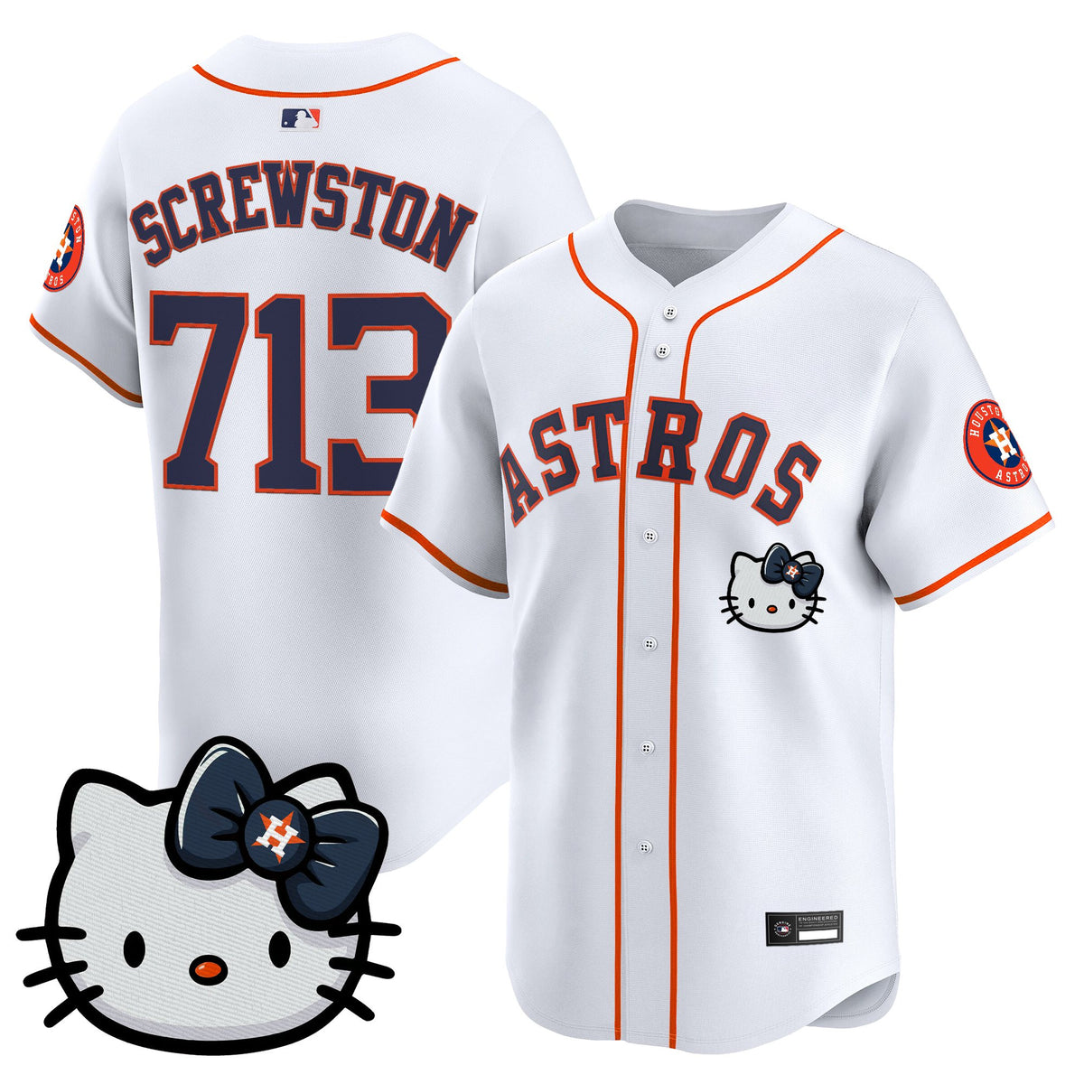 Unisex Houston Astros Hello Kitty Vapor Premier Limited Jersey – All Stitched