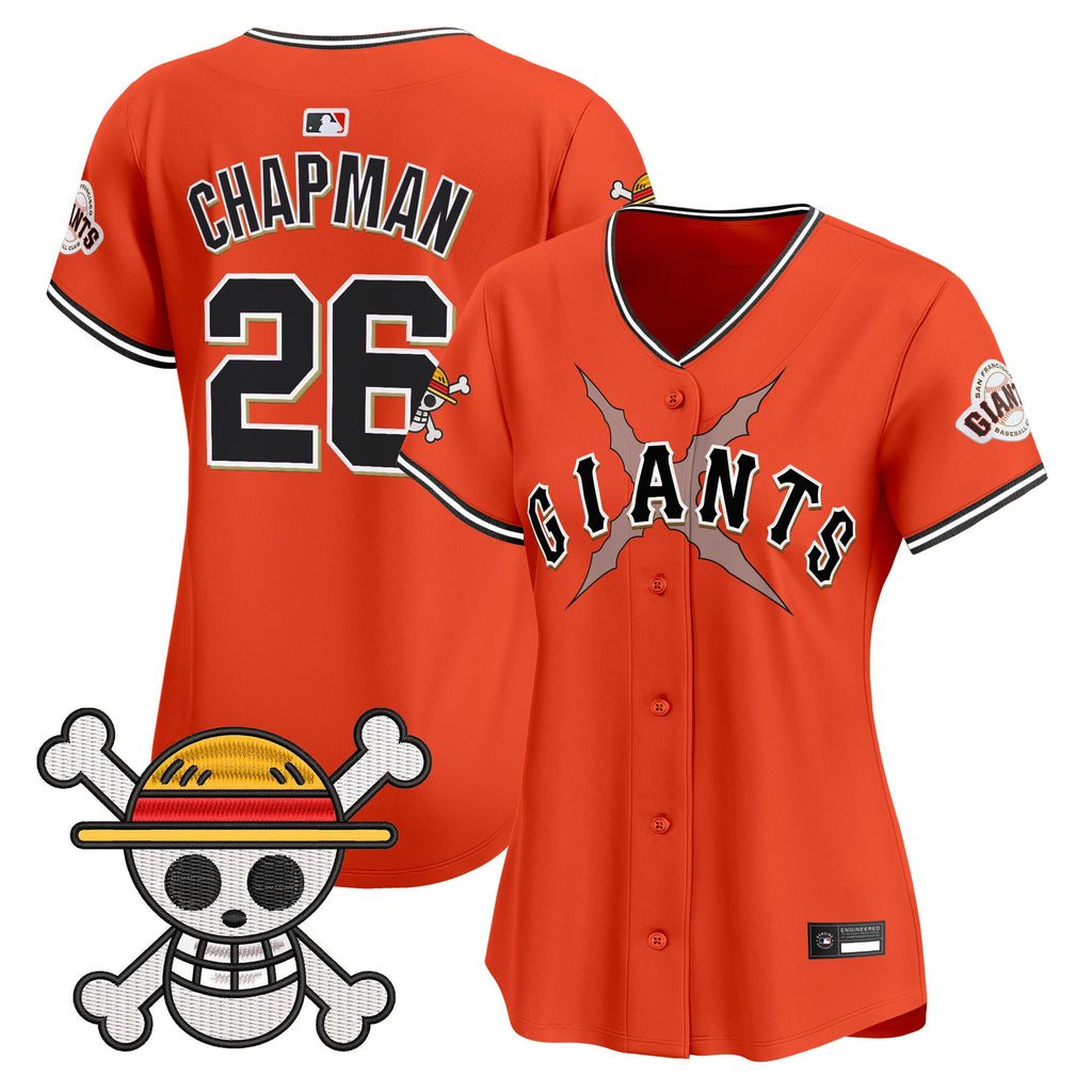Women's San Francisco Giants x One Piece Vapor Premier Limited Jersey - Stitched
