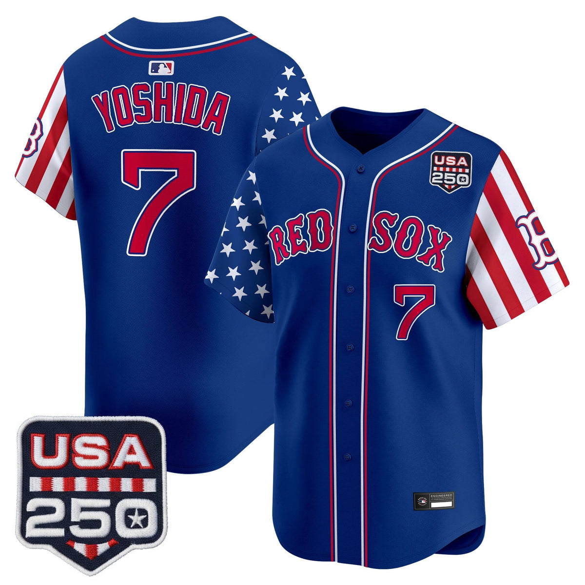 Men's Boston Red Sox "America 250 Edition" Vapor Premier Limited Jersey - All Stitched