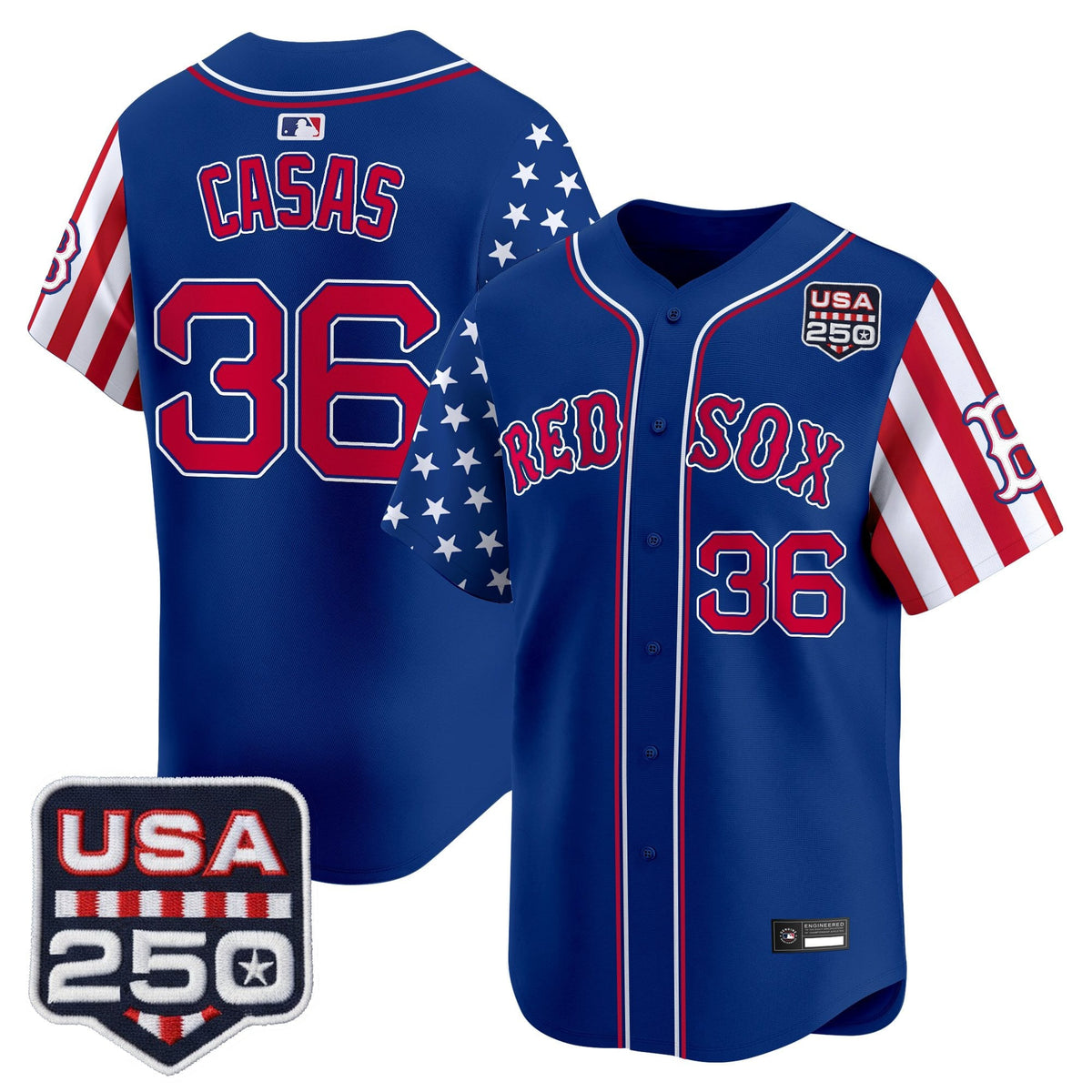 Men's Boston Red Sox "America 250 Edition" Vapor Premier Limited Jersey - All Stitched