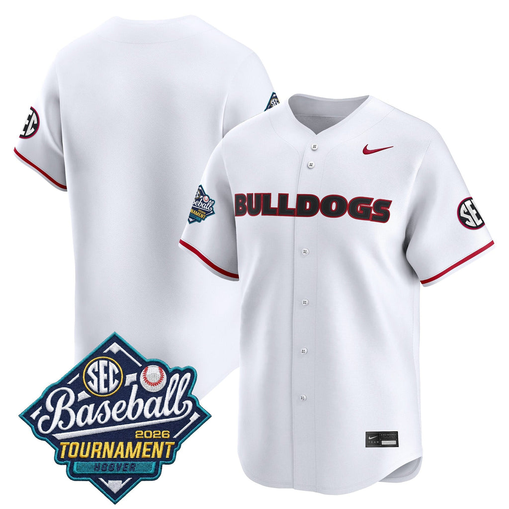 Men's Georgia Bulldogs Baseball Sec Tournament Champions 2026 Vapor Premier Limited Jersey - All Stitched