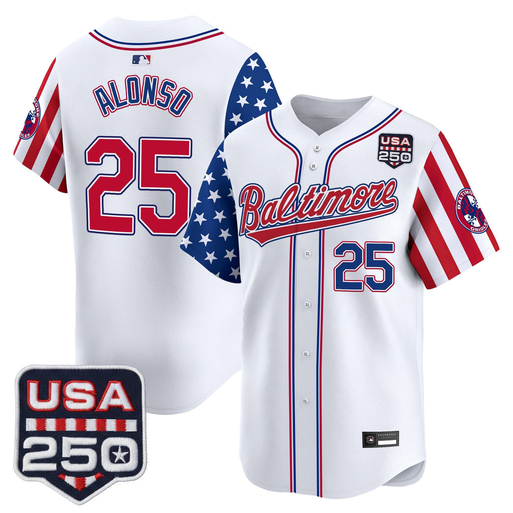 Men's Baltimore Orioles "America 250 Edition" Vapor Premier Limited Jersey - All Stitched