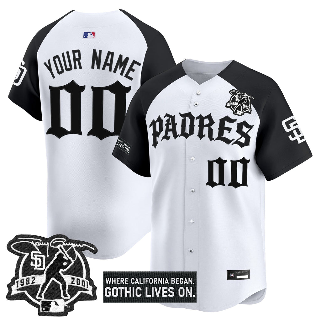 San Diego Padres 'Old English Edition' Vapor Premier Limited Custom Jersey - All Stitched