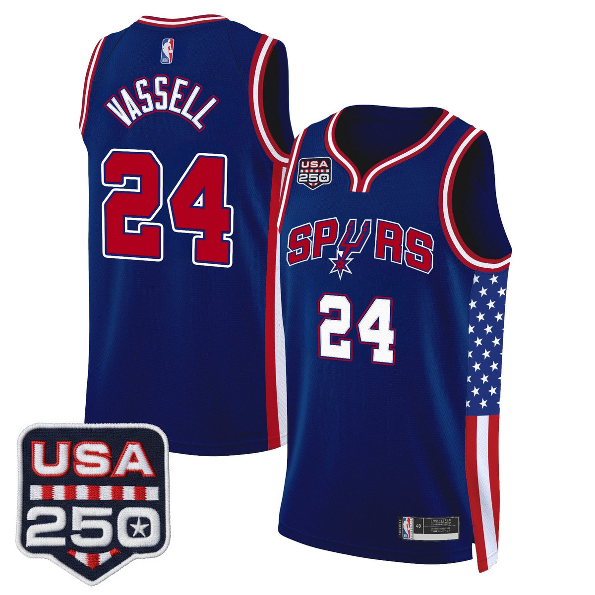 Men's San Antonio Spurs "America 250 Edition" Swingman Jersey - All Stitched