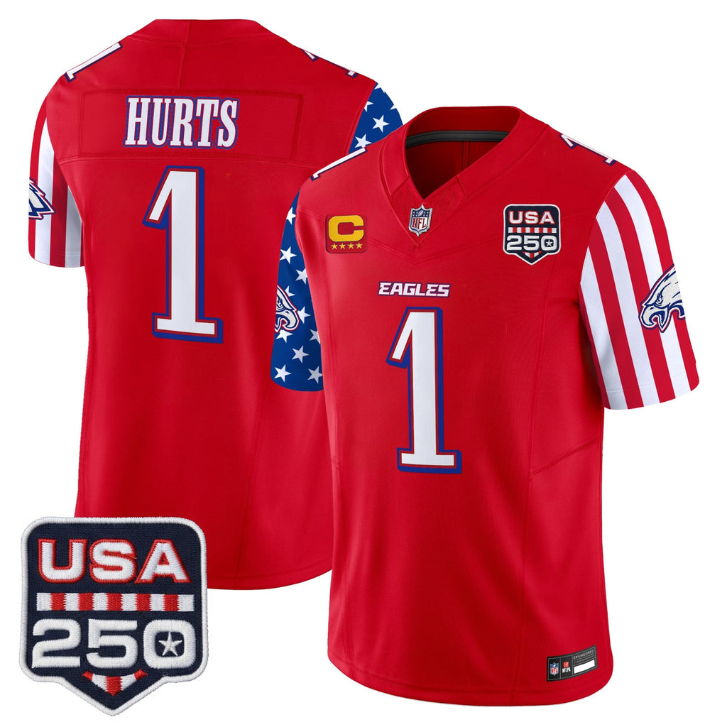 Men's Philadelphia Eagles "America 250 Edition" Vapor Limited Jersey - All Stitched