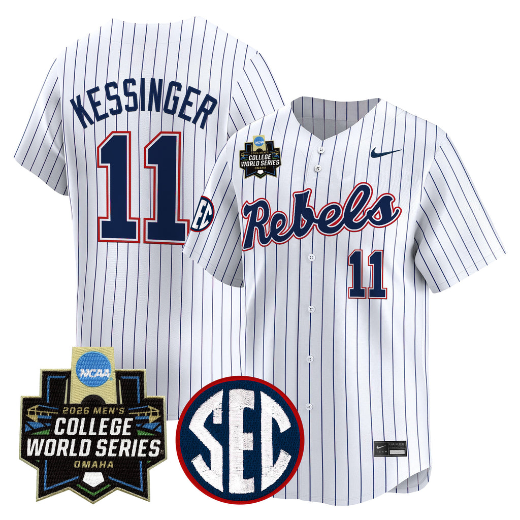 Men's Ole Miss Rebels 2026 World Series Vapor Premier Limited Jersey - All Stitched