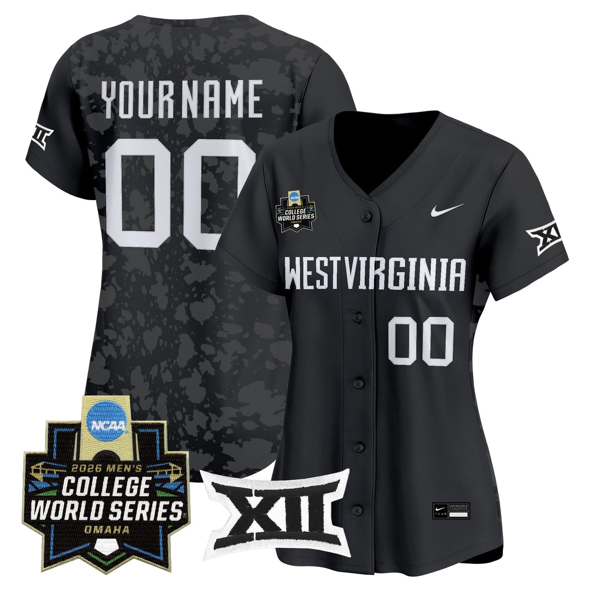West Virginia Mountaineers 2026 World Series Patch Vapor Premier Limited Custom Jersey - All Stitched