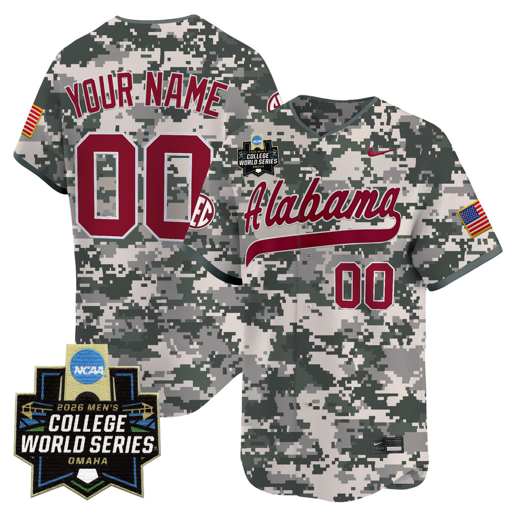 Alabama Crimson Tide 2026 World Series Vapor Premier Limited Custom Jersey - All Stitched
