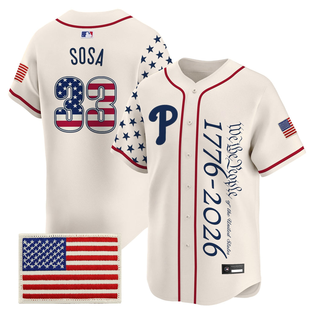 Men's Philadelphia Phillies "America 250 Edition" Vapor Premier Limited Jersey V2 - Stitched