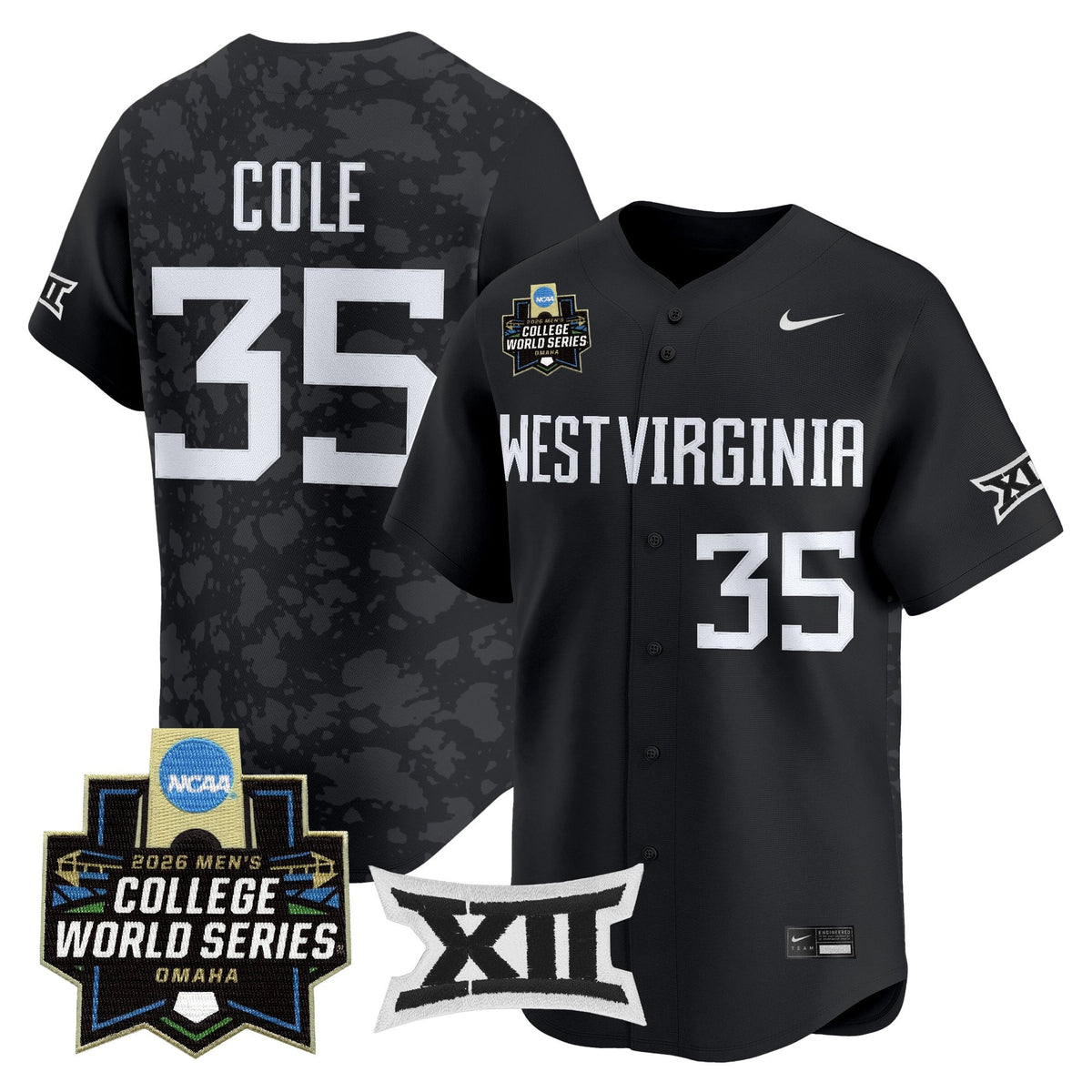 Men's West Virginia Mountaineers 2026 World Series Vapor Premier Limited Jersey V2 - All Stitched