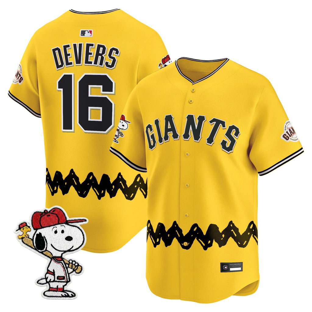 Men's San Francisco Giants x Peanuts Vapor Premier Limited Jersey - Stitched