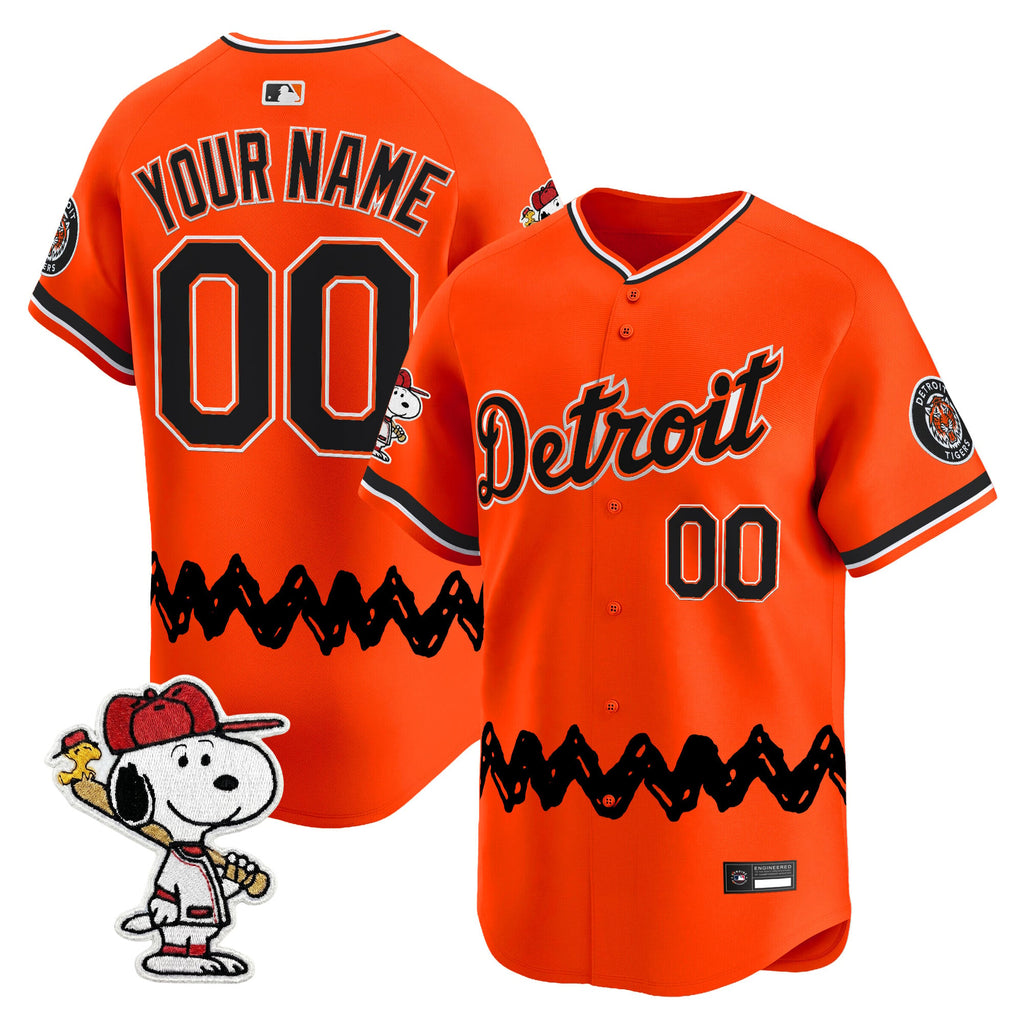Detroit Tigers x Peanuts Vapor Premier Limited Custom Jersey - Stitched